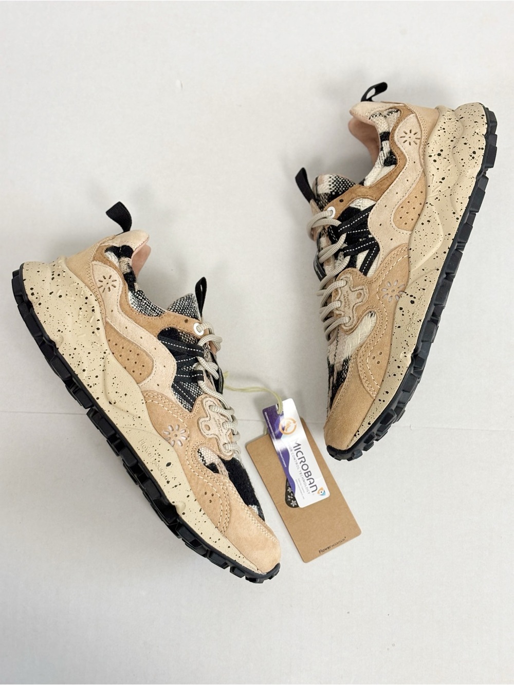 Free People Flower Mountain Yamano 3 Sneakers in Mud Light Brown Size 8.5 - Picture 6 of 11